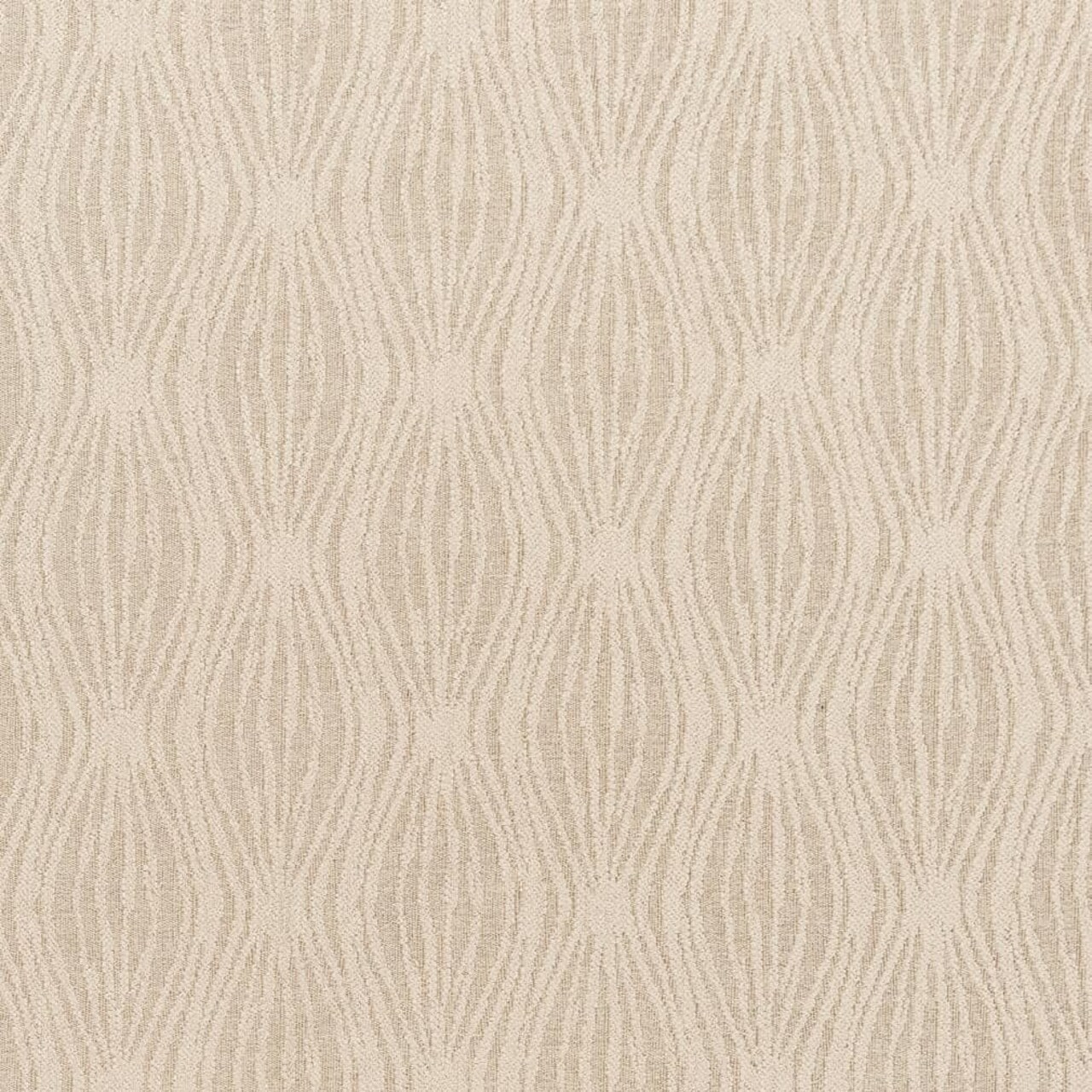 Natural Stain Resistant Performance Pet Friendly Geometric Woven Pattern Upholstery Fabric by The Yard - SKU: Afton Natural